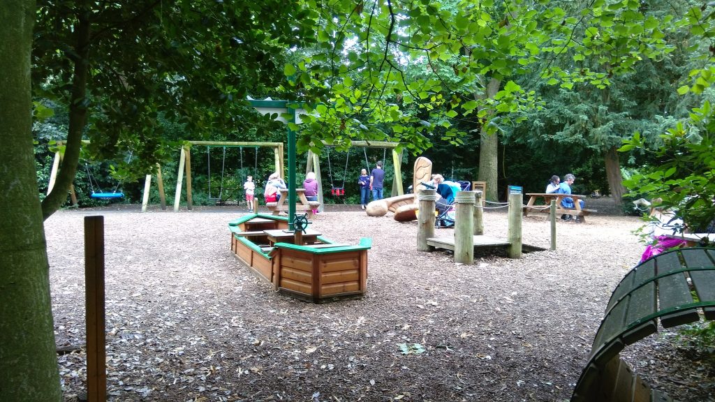 The play area pictured at Beningbrough Hall, a beautiful National Trust estate in Yorkshire