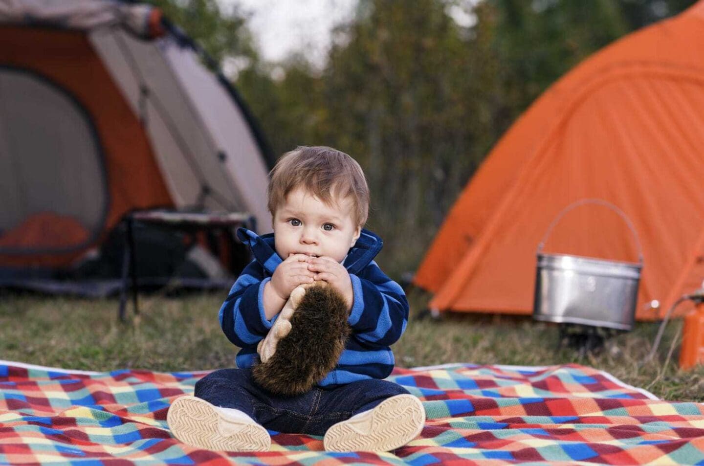 Camping with a Baby www.minitravellers.co.uk