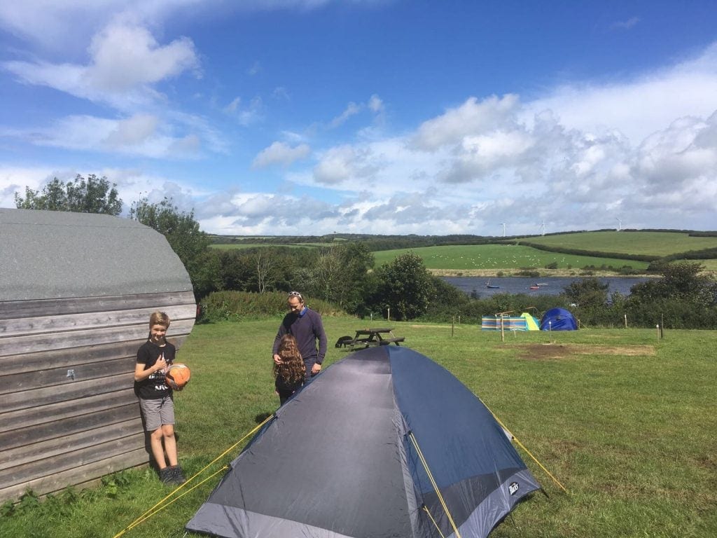 Glamping at Tamar Lake | Family Friendly Campsite Cornwall www.minitravellers.co.uk