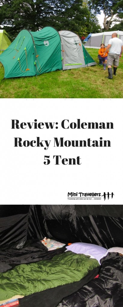 Review- Coleman Rocky Mountain 5 Tent www.minitravellers.co.uk