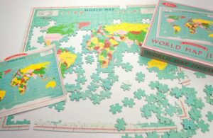 World map jigsaw - as featured in my Christmas gift guide featuring gifts for travel lovers