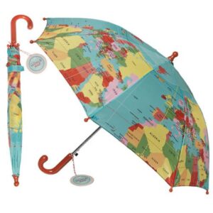 World map children's umbrella - as featured in my Christmas gift guide featuring gifts for travel lovers