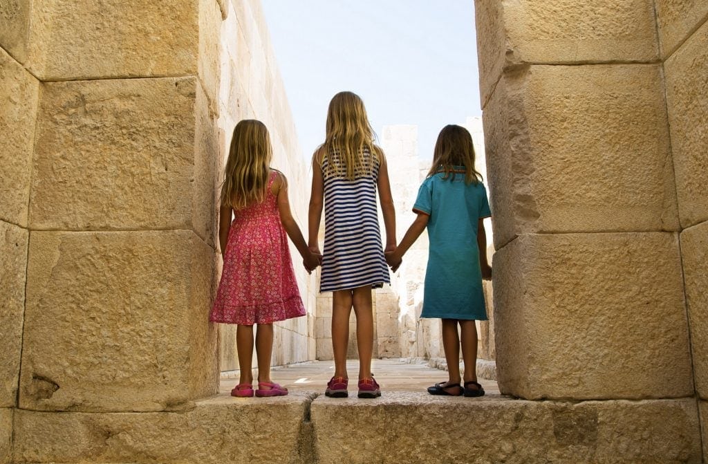 Children wearing the Starfish soles by Aussie Soles UK on holiday in Turkey