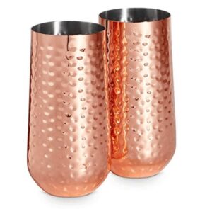 VonShef Copper Highball Glasses