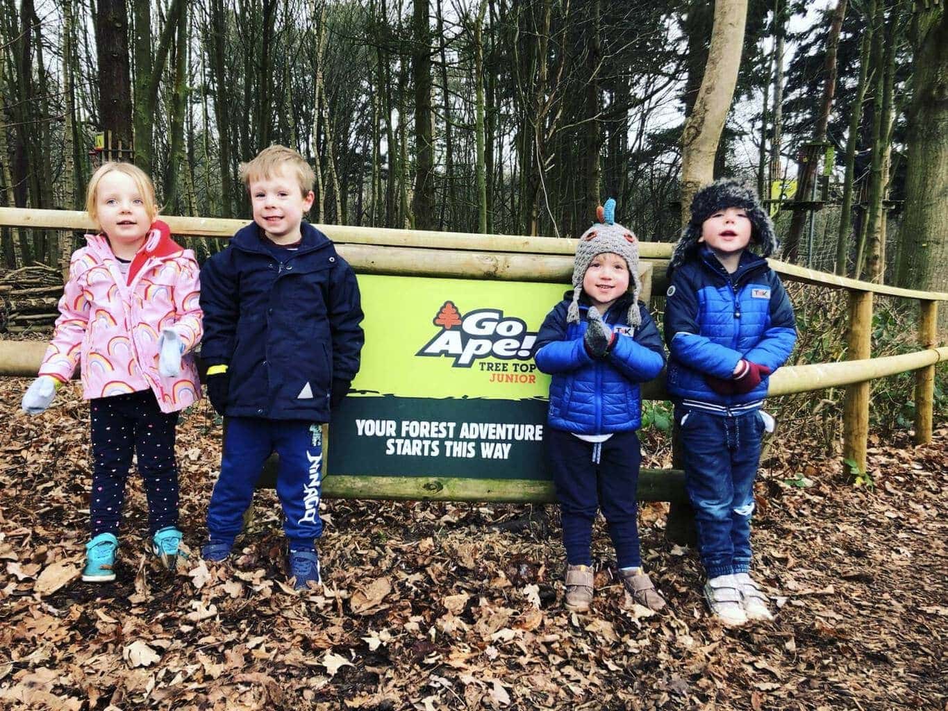 Go Ape Tree Top Junior course at Leeds Castle