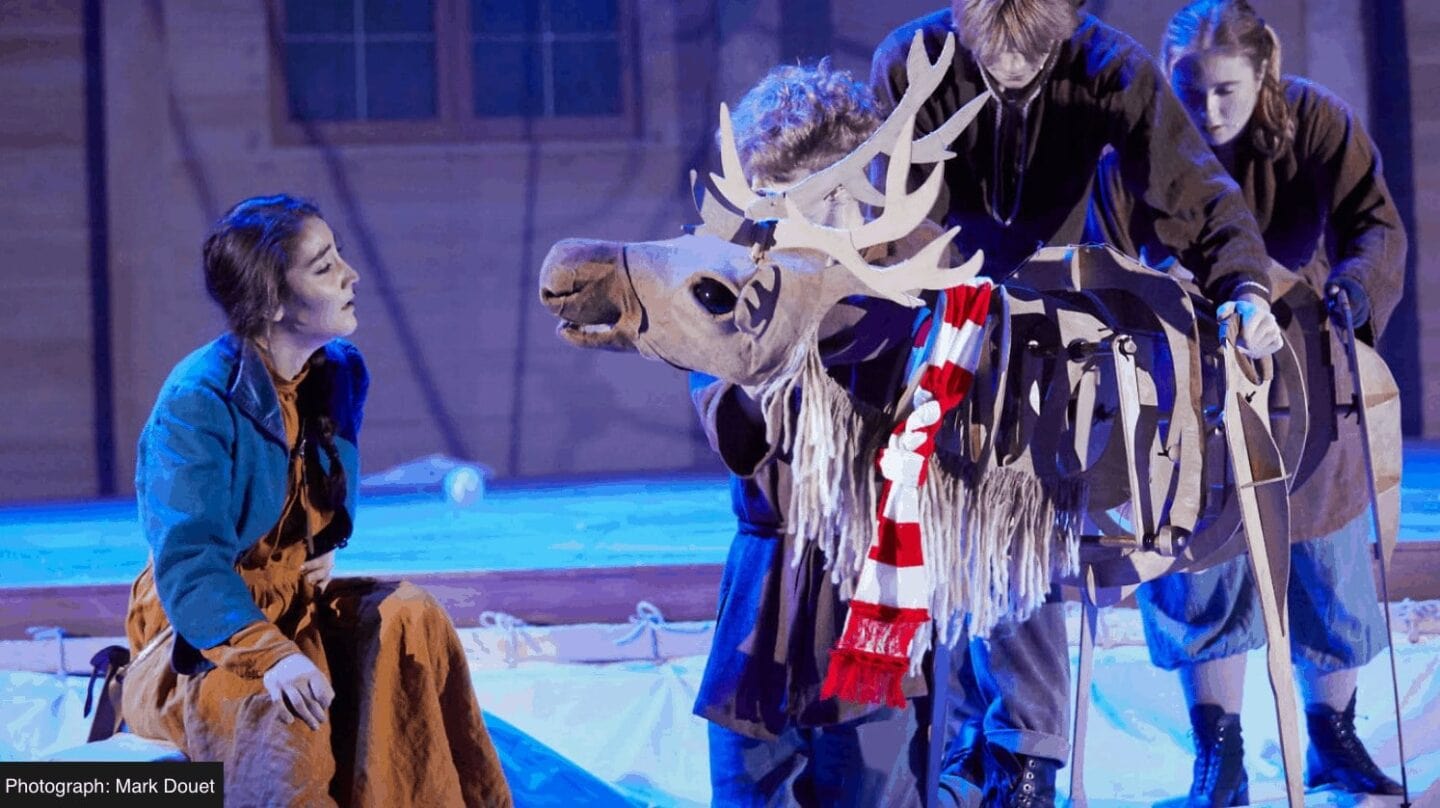 Helena Blackman in The Snow Queen at the Rose Theatre Kingston. Photo: Mark Douet