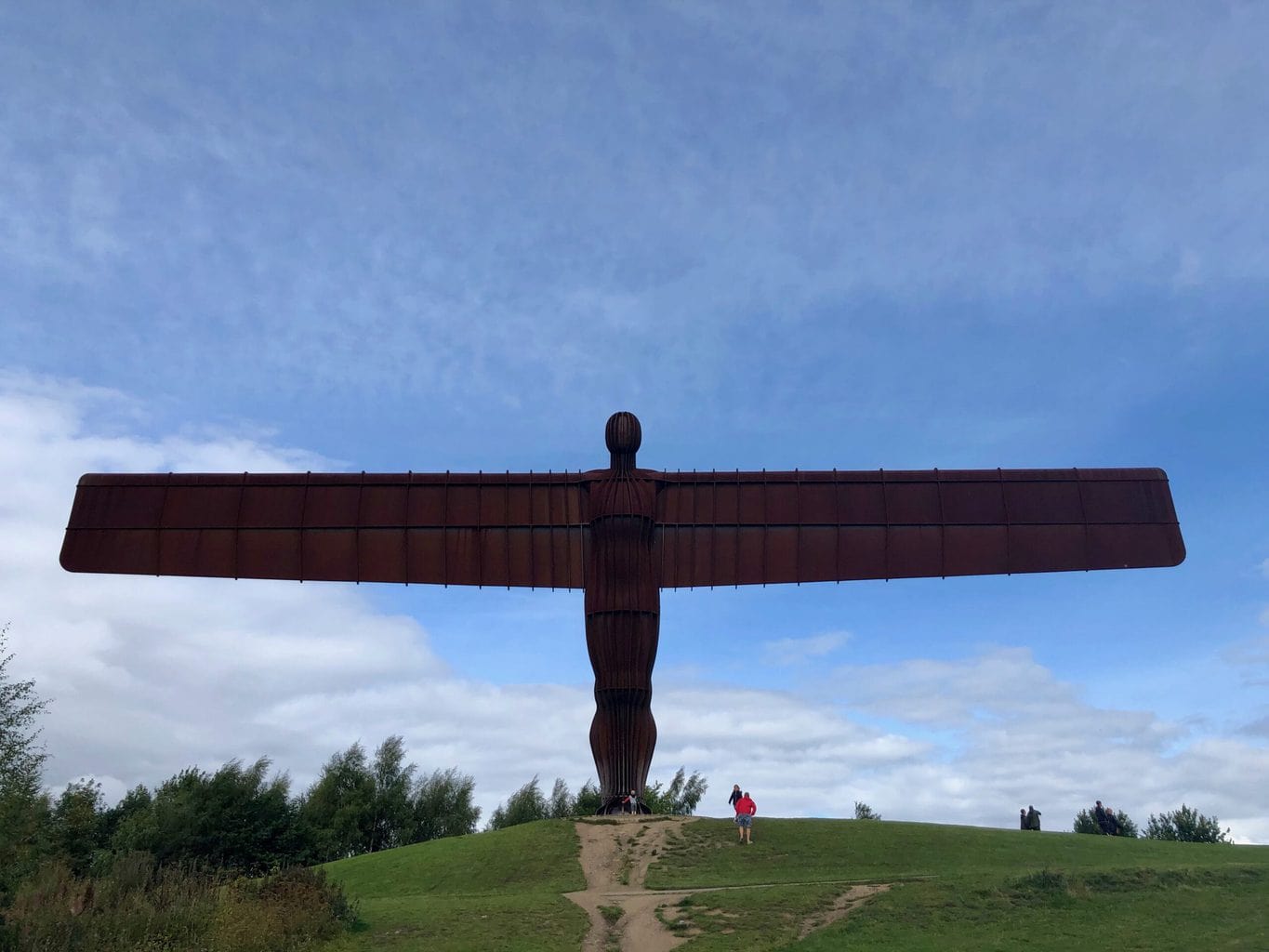 Visiting the Angel of the North, Low Eighton, Gateshead