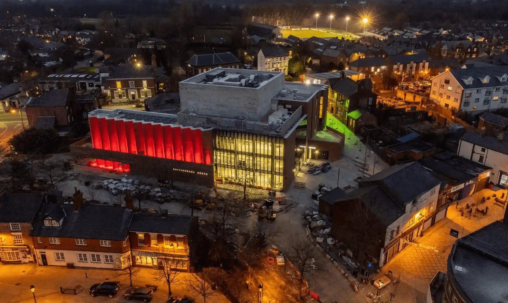 A bit mid-century Scandinavian’: an aerial view of the theatre. Photograph: Steve Samosa